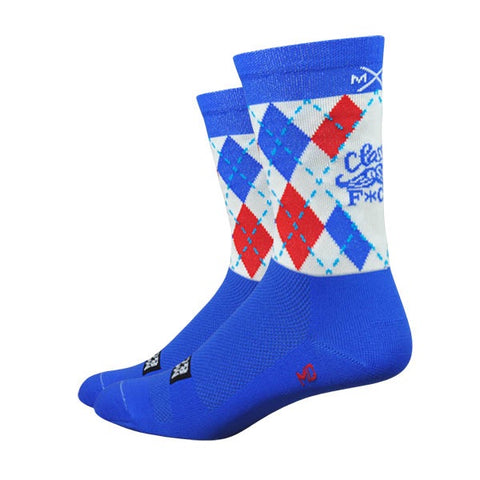 Classy as F*ck Mustache Argyle Socks (Small Only)