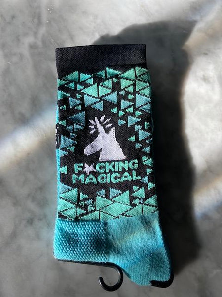 F*cking Magical Unicorn Socks (Teal)