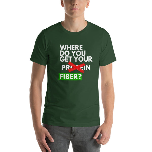 Where Do You Get Your Fiber Men's Tshirt